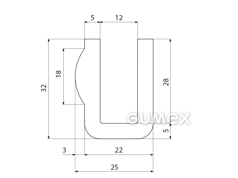 SILIKONPROFILE U-FORM